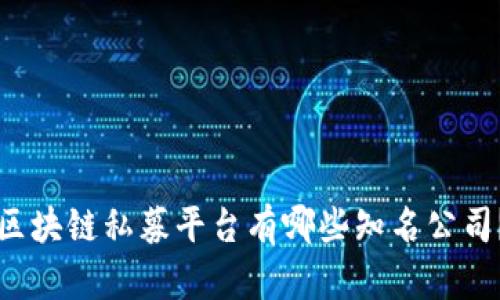 区块链私募平台有哪些知名公司？